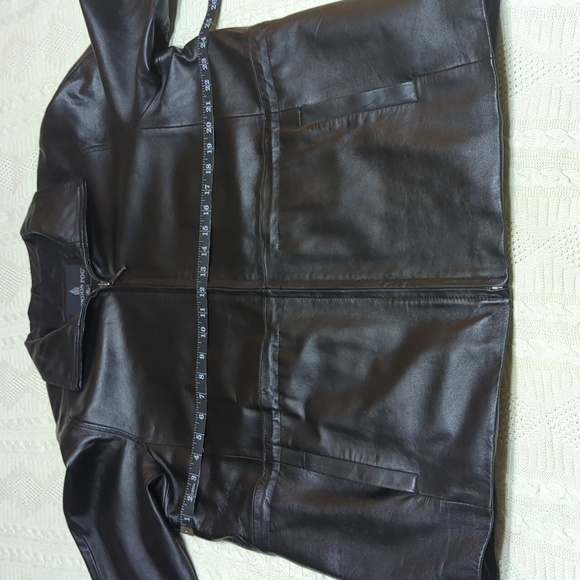 Black Leather Jacket - London Fog - Picture 4 of 9